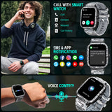 KT71 Smart Watch for Men 3ATM Waterproof 1.96” HD Big Screen Rugged Smart Watch