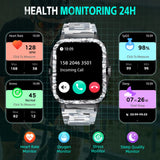 KT71 Smart Watch for Men 3ATM Waterproof 1.96” HD Big Screen Rugged Smart Watch