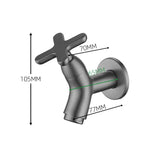 Wall-mounted Brass cold water tap